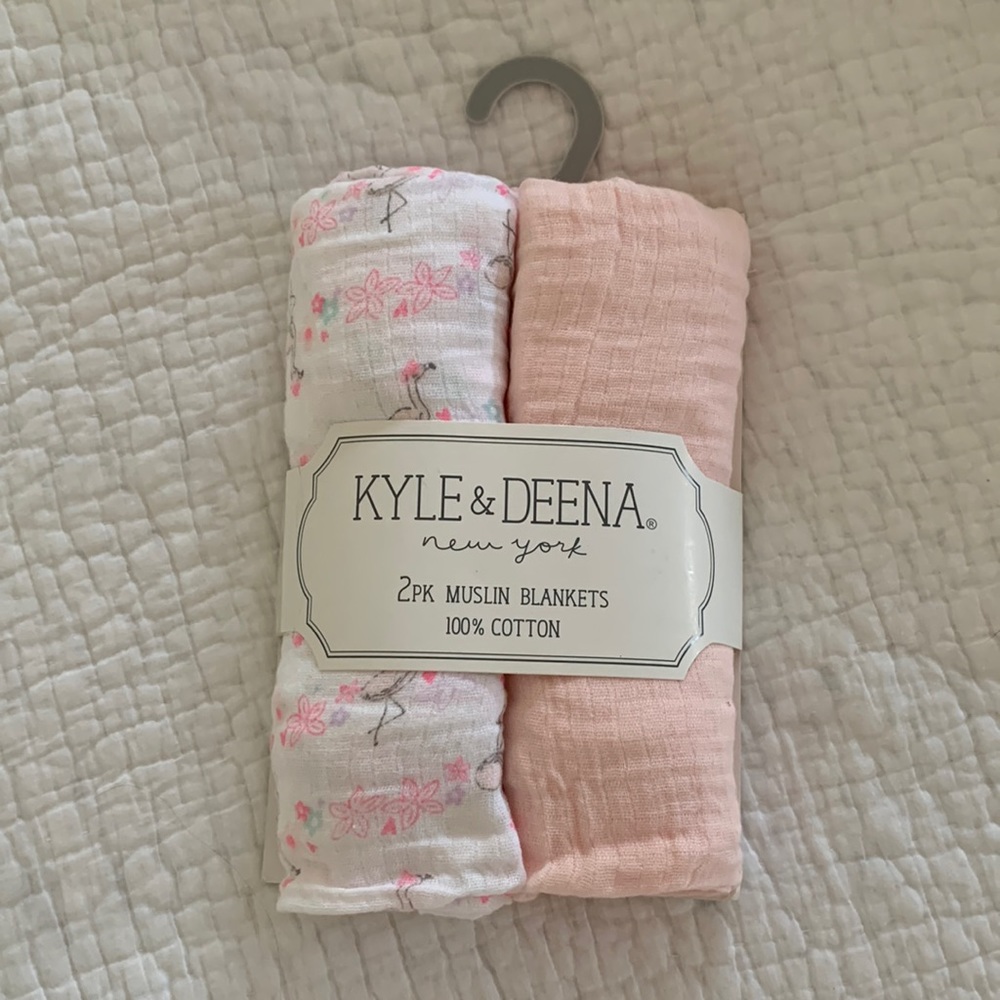 NWT Muslin baby blankets